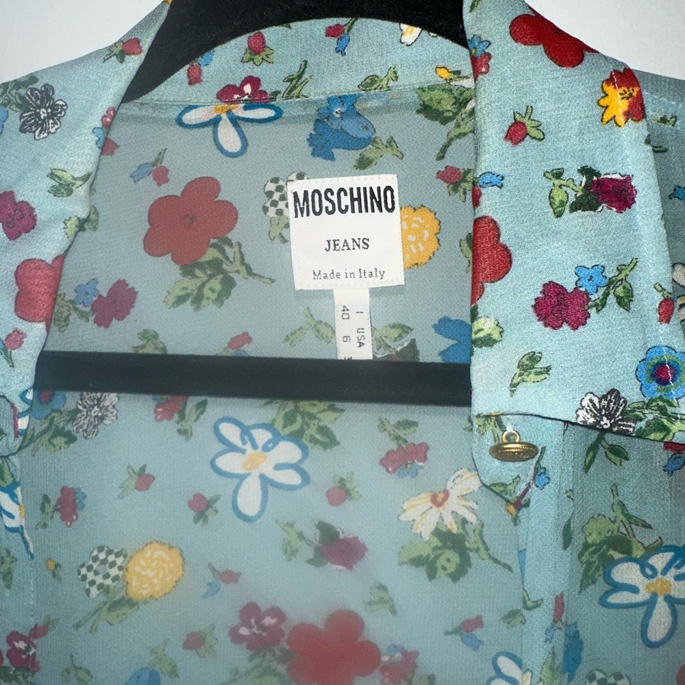 Moschino Floral Ruffle Top - Multicolor - Picture 13 of 15